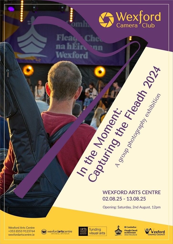 Poster image for the "In the Moment: Capturing the Fleadh 2024" exhibition.
