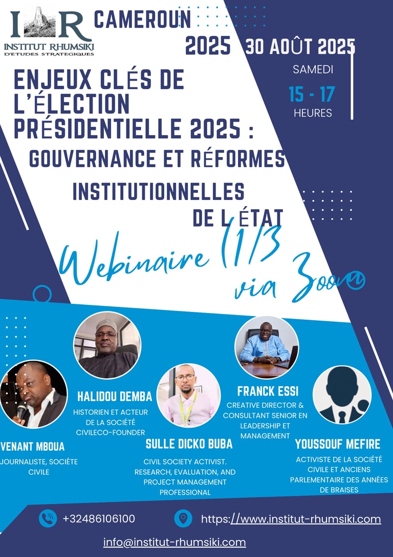 Webinaire IRES – Gouvernance & Réforme de l’État : comprendre les enjeux clés des Présidentielles 20