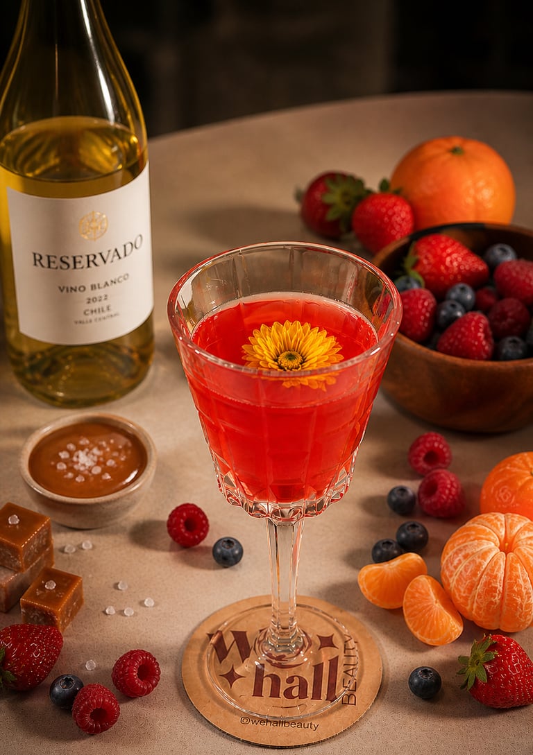 Drink Cortesia flor de Maio We Hall Beauty Melhor Salão Cabeleireiro Bauru