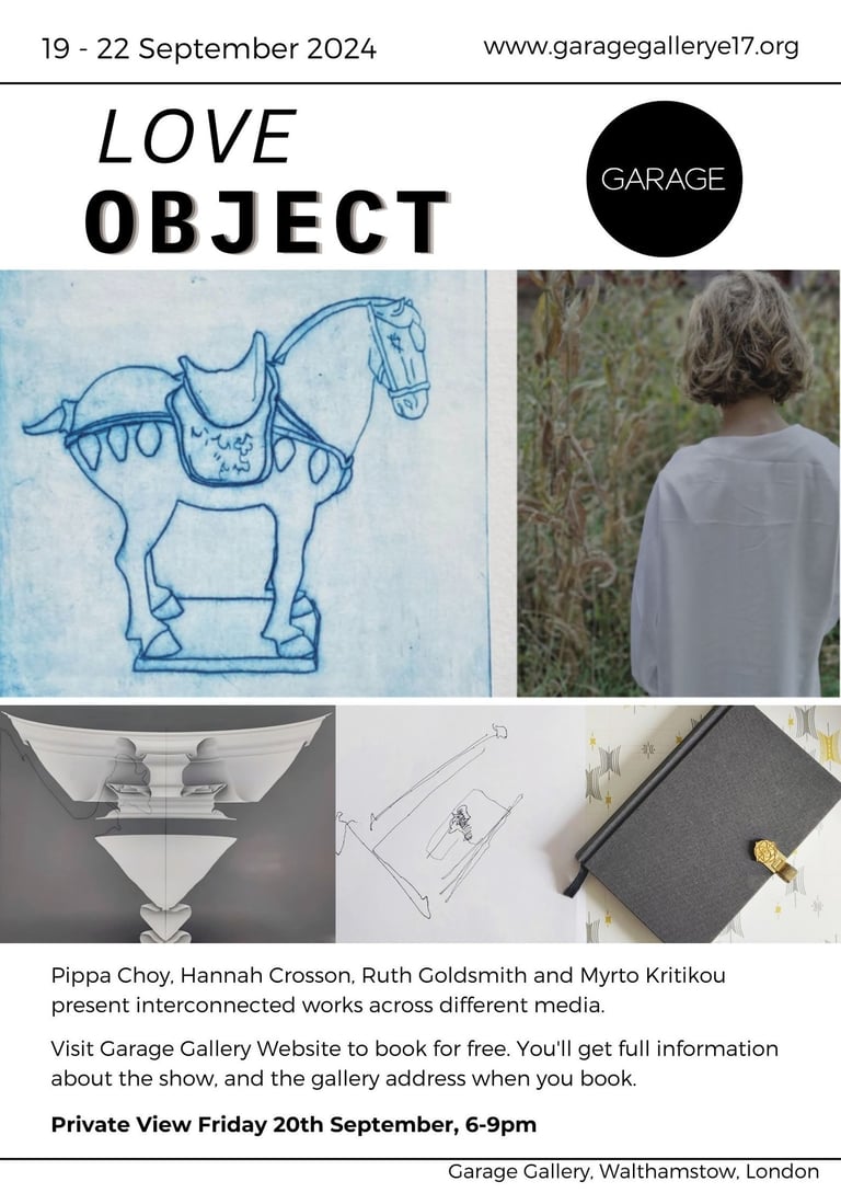 A poster advertising our Love Object exhibition