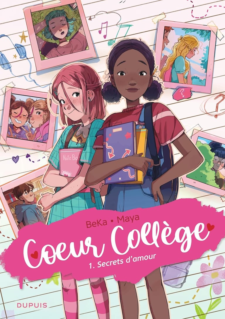 Première de couverture du tome 1 de la BD Coeur collège