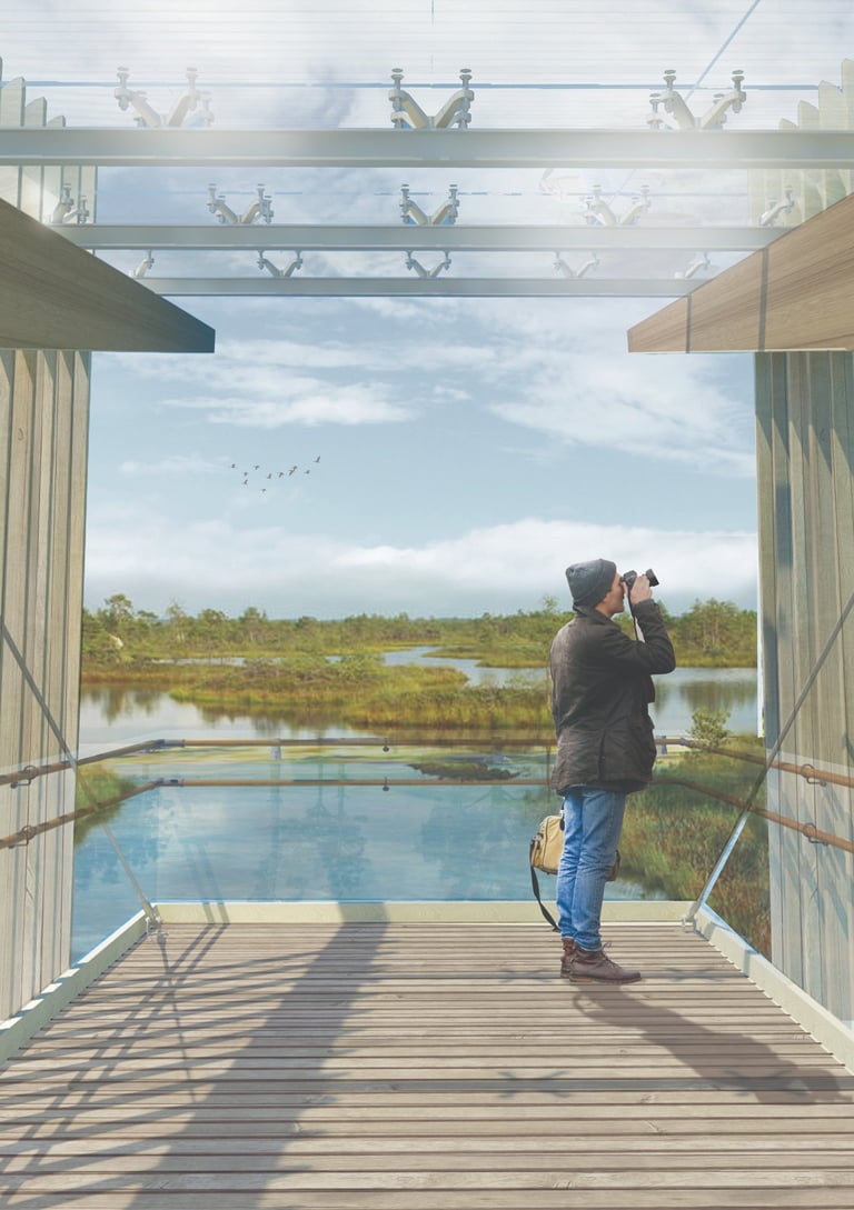 A rendering of an observation tower