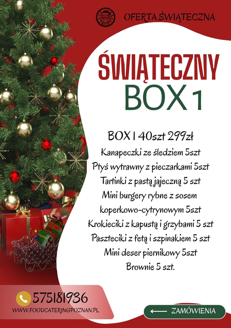 Box Wigilijny 40szt 299zł