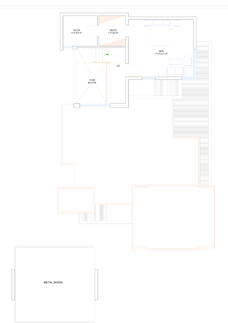 a floor plan of a house with a kitchen and living room
