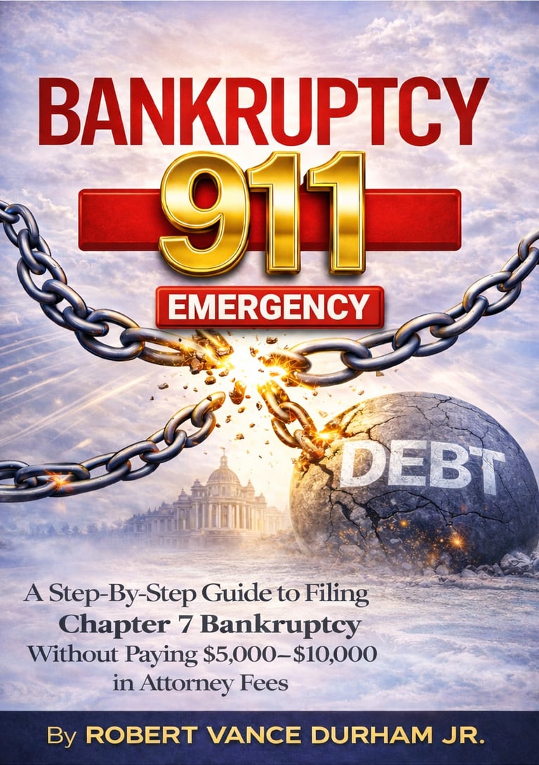 Bankruptcy 911 Emergency Front Book Cover Image
