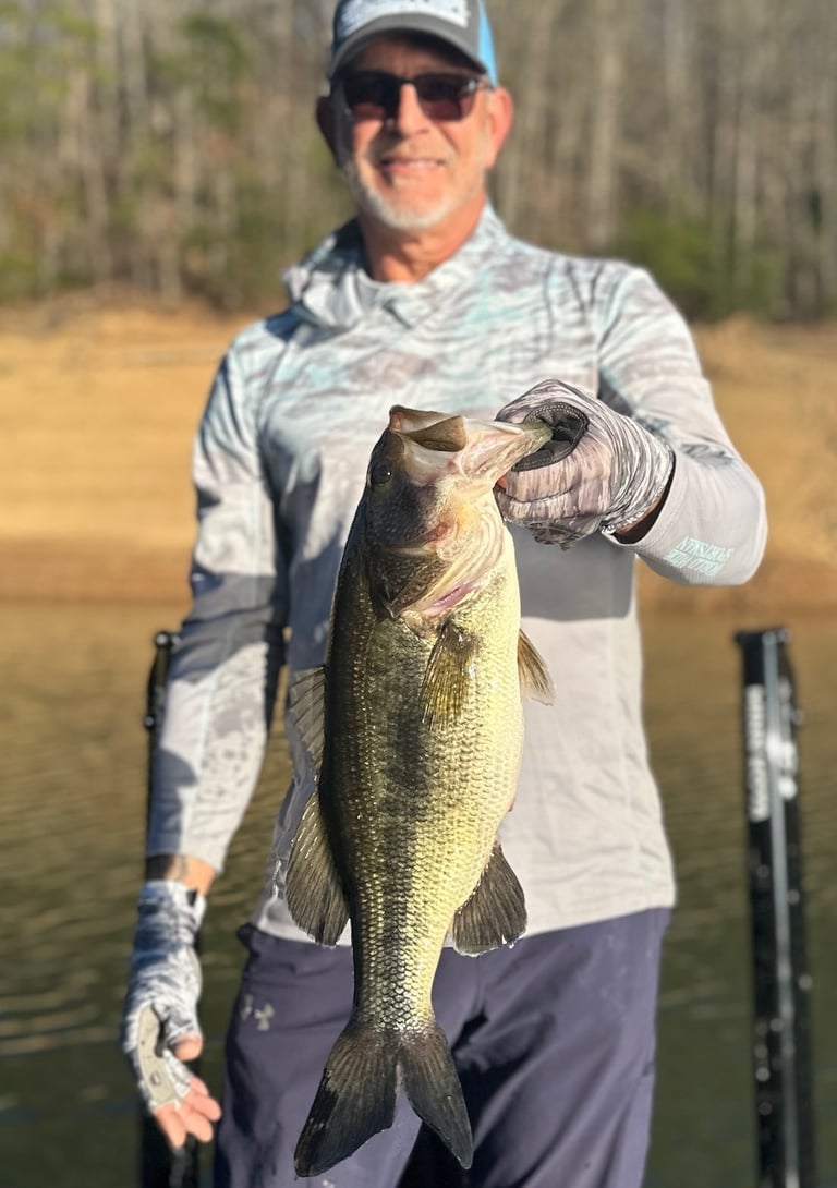 Trophy largemouth bass