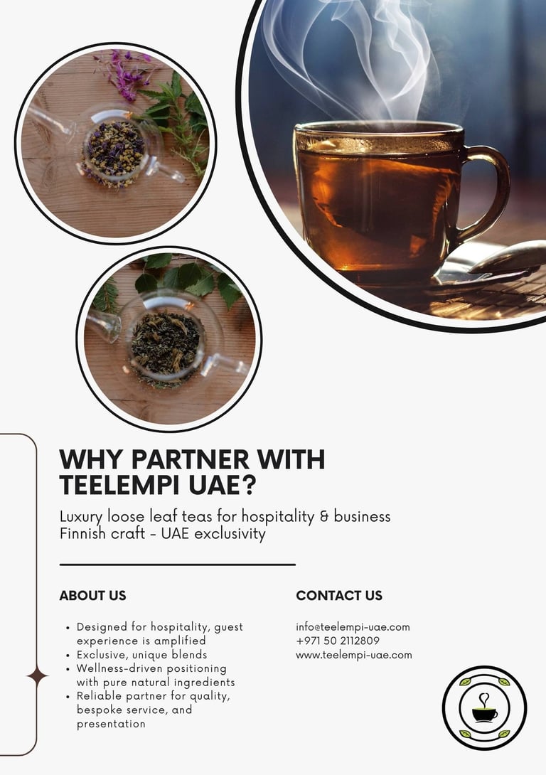 a cup of tea with a cup of tea and a spoon, Why choose Teelempi teas?