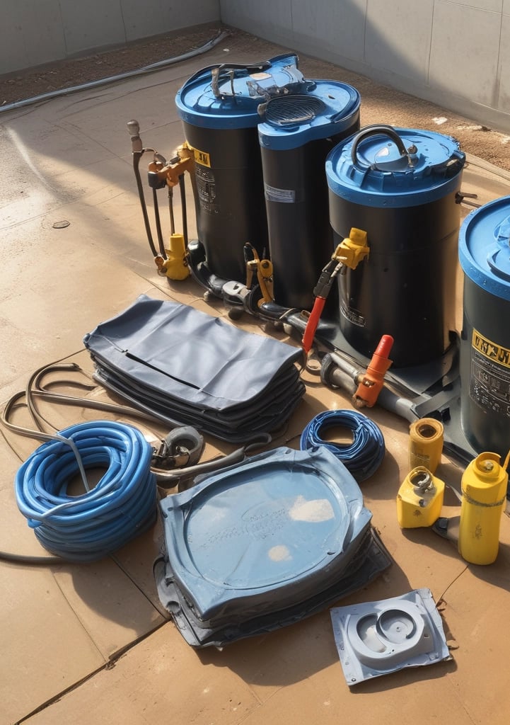 Freshly renovated building facade showcasing smooth plaster and clean paintwork under bright sunlight.