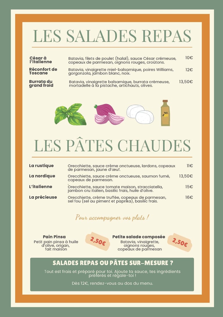 Salades et Pâtes