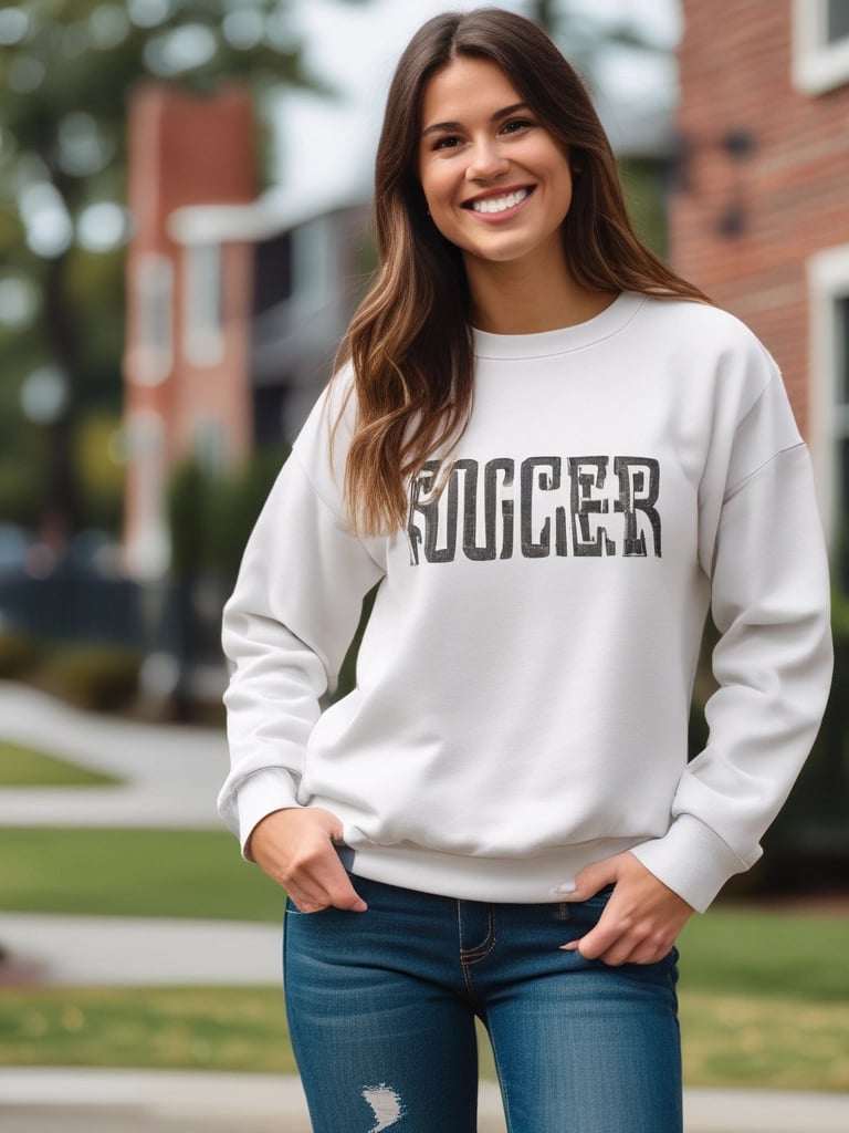 A vibrant scene of a soccer mom juggling snacks, water bottles, and a first aid kit on the sidelines.