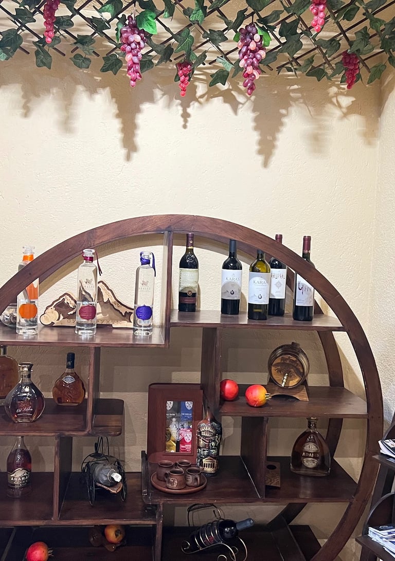 Different wines at Rincon Armenio