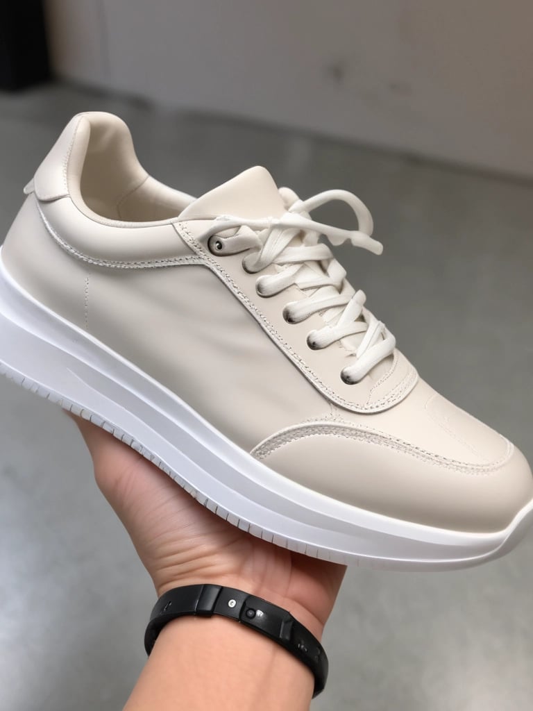 Close-up of skilled artisans handcrafting premium outdoor boots in a bright, clean factory setting.