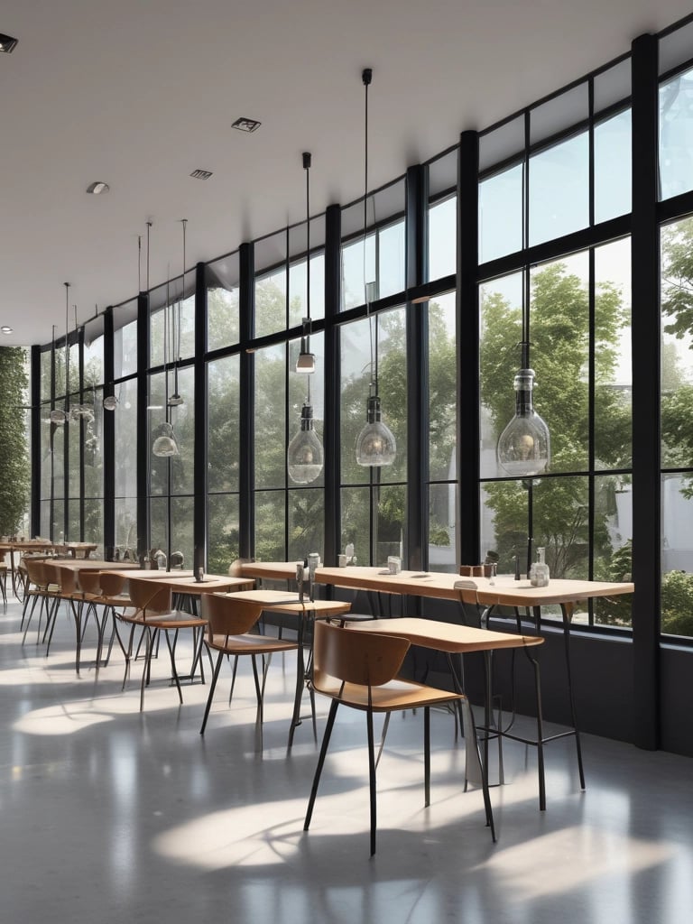 Modern aluminum and PVC window installation on a sleek building facade