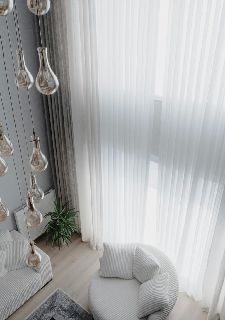 Professional measuring window for tailored blinds fitting