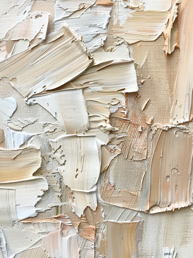 Close up of paint swatches