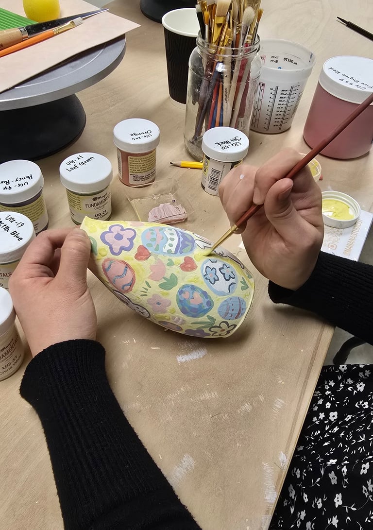 Pottery colouring, painting and glazing workshop your own pottery or our premade pottery