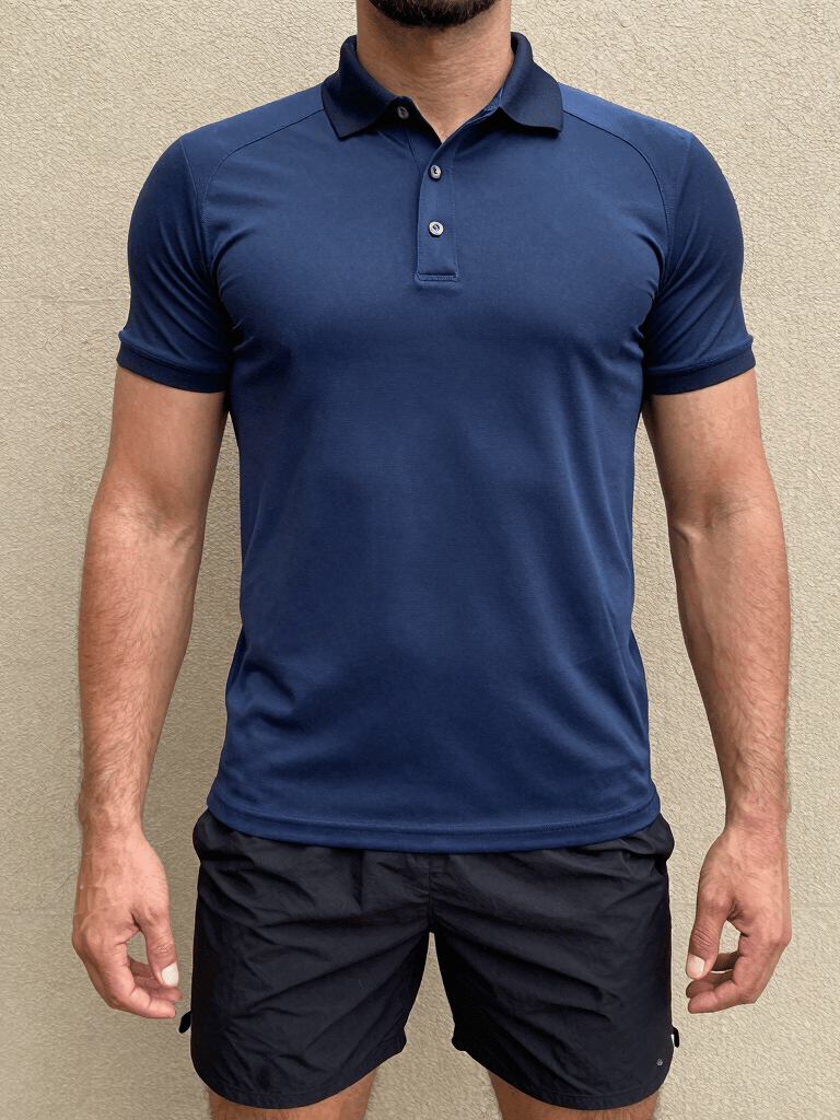 Close-up of a sleek black and red sports t-shirt fabric texture highlighting breathable mesh panels.