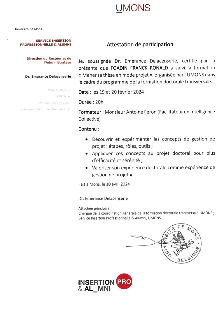 attestation franck faodin