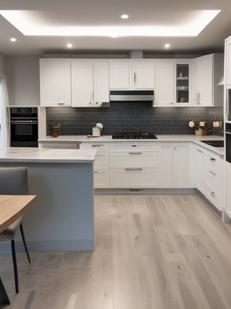 a modern kitchen