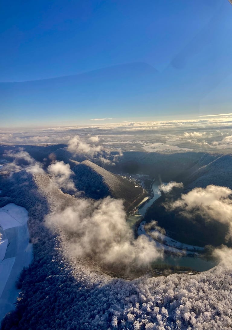 La vallée du Doubs en hiver