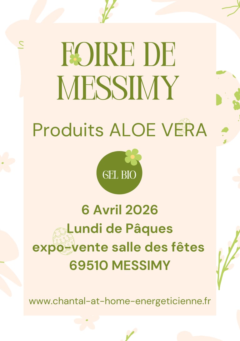 Foire de Messimy (69) Vente Produits gel bio aloe vera