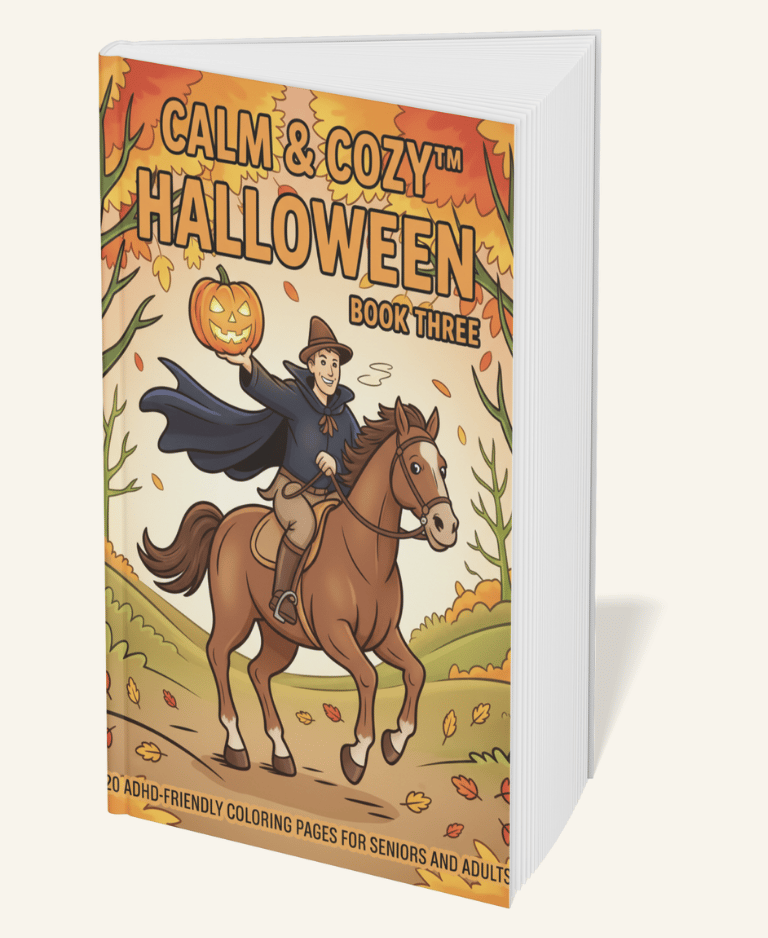 Calm and Cozy Hallowen Coloring Book Three