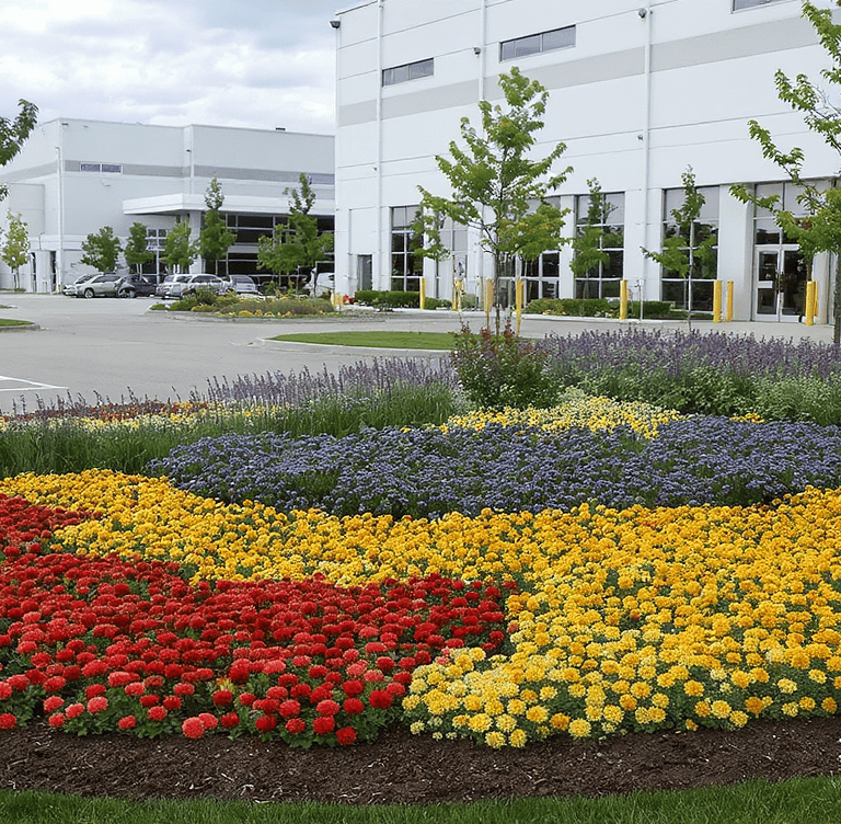 Commercial Flower bed