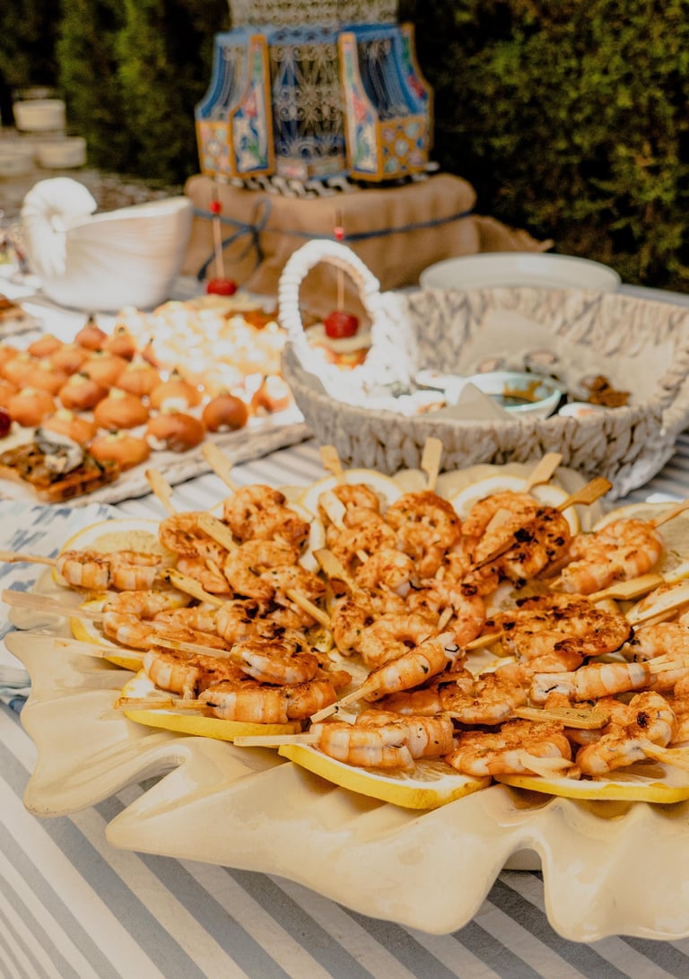 Buffets artesanales para eventos en Málaga. Sabores cuidados, presentación impecable y calidad