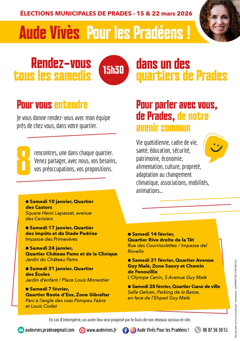 Réunions Aude Vivès