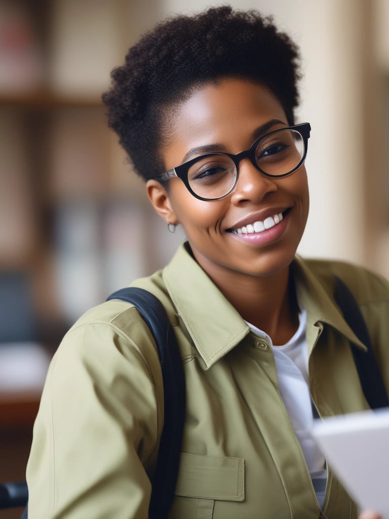 A focused veteran reviewing VA claim documents with a calm, determined expression.