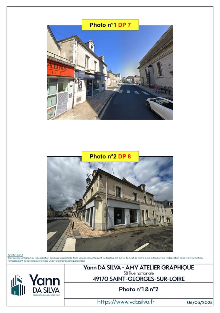 DP 7 et 8 Les photos du terrain existant et de son environnement