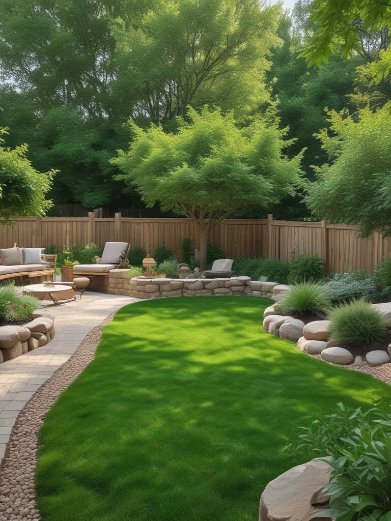 A cheerful team member from Bow Wow Waste Warriors picking up dog waste in a sunny Fort Worth park.