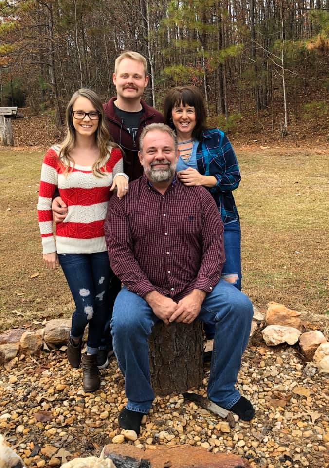 Family picture of Alan Caldwell, published author, and writer