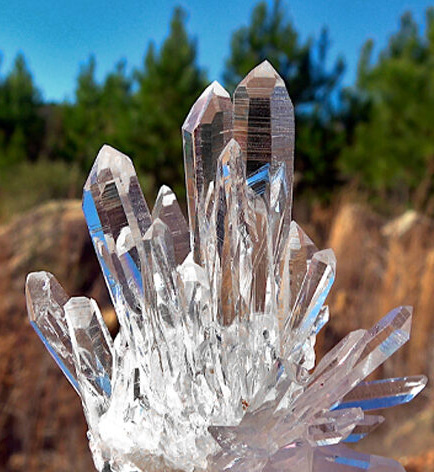 quartz crystal cluster