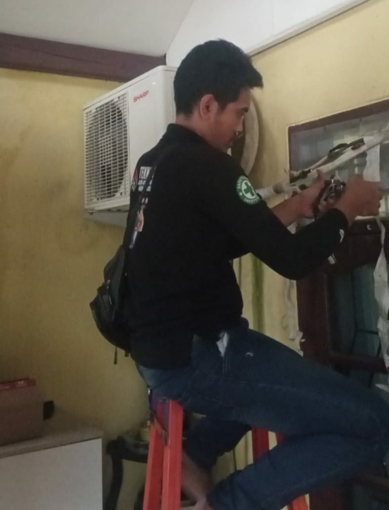 service AC, cuci AC, isi freon, dan pemasangan AC yang telah kami kerjakan di area Bogor