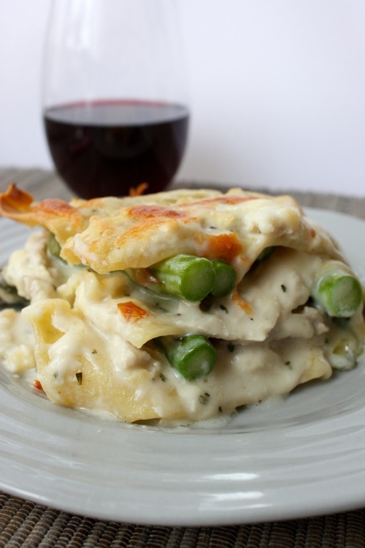 creamy chicken lasagna