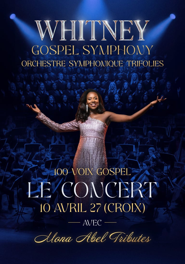 affiche flyer whitney houston tribute gospel challenge symphonique