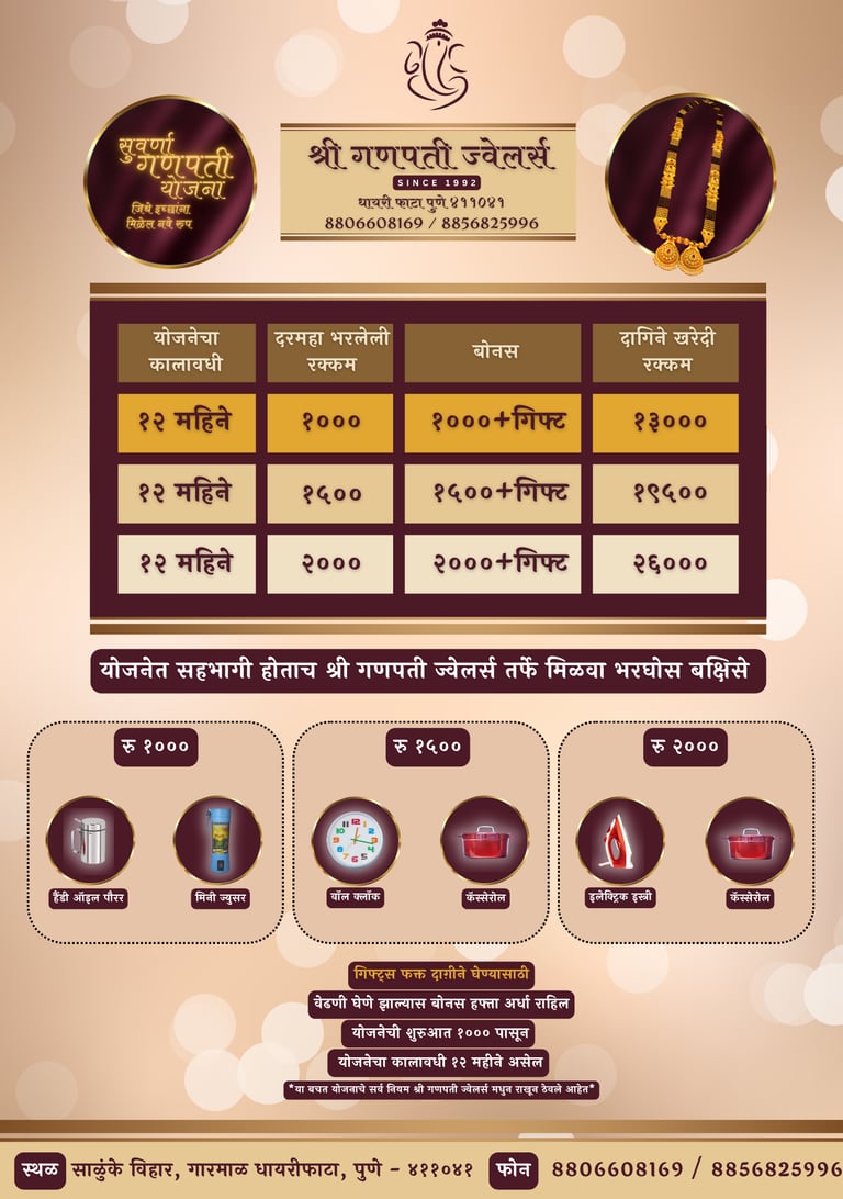 Suvarna Ganpati Yojana - Gold Investment Scheme