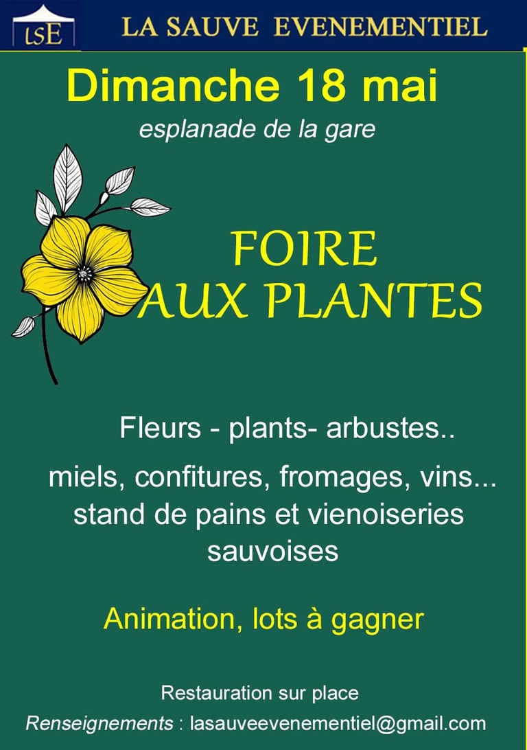 foire aux plantes La Sauve 2025