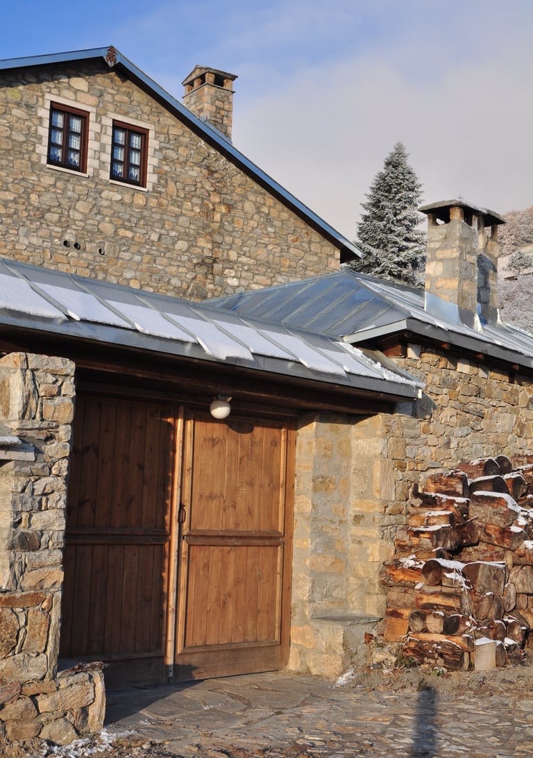exterior of a traditional mansion in northern Greece