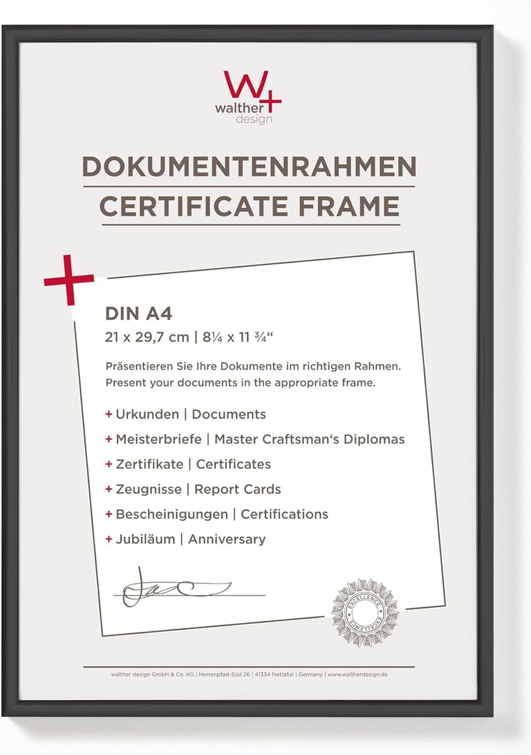 Image du cadre photo recommandé au format A4