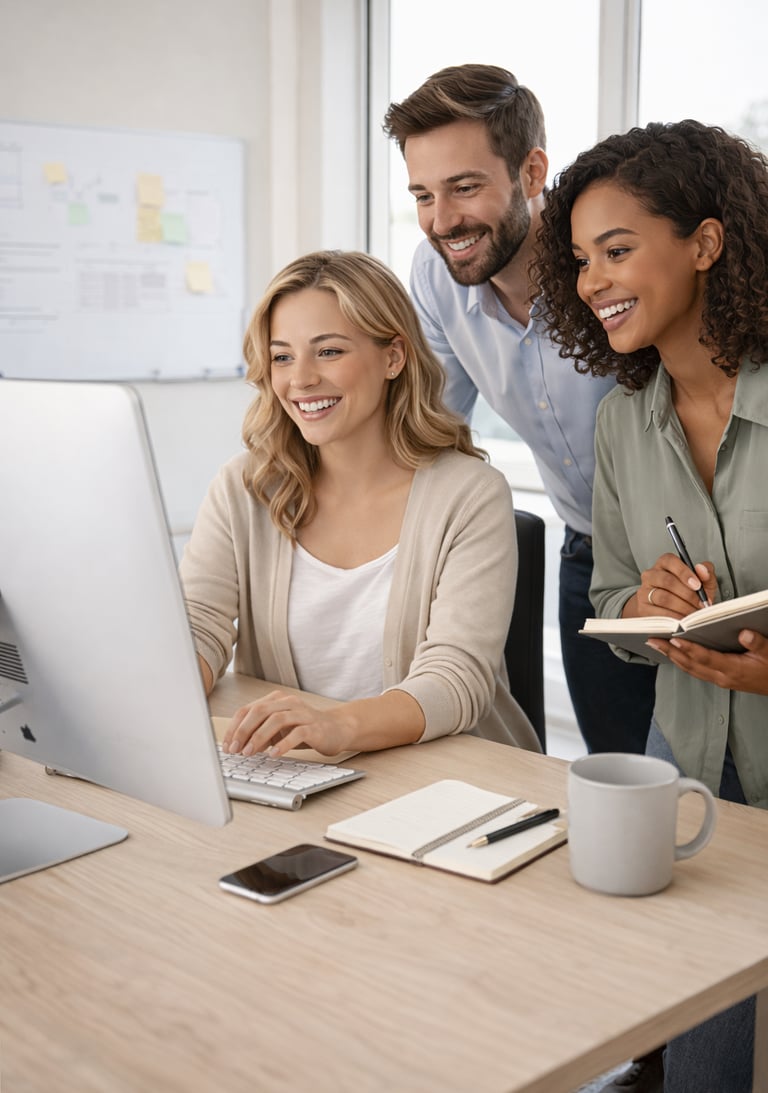 Business owner reviewing workflows and priorities to gain operational clarity before making decision