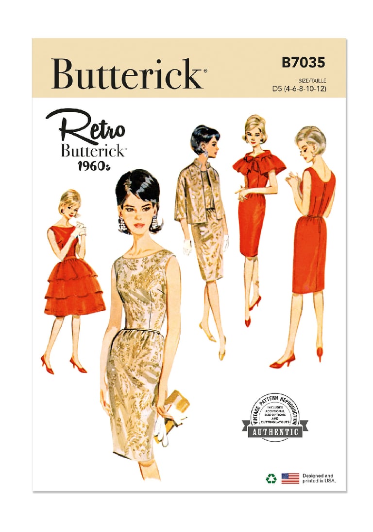 B7035 dress pattern tiracooks