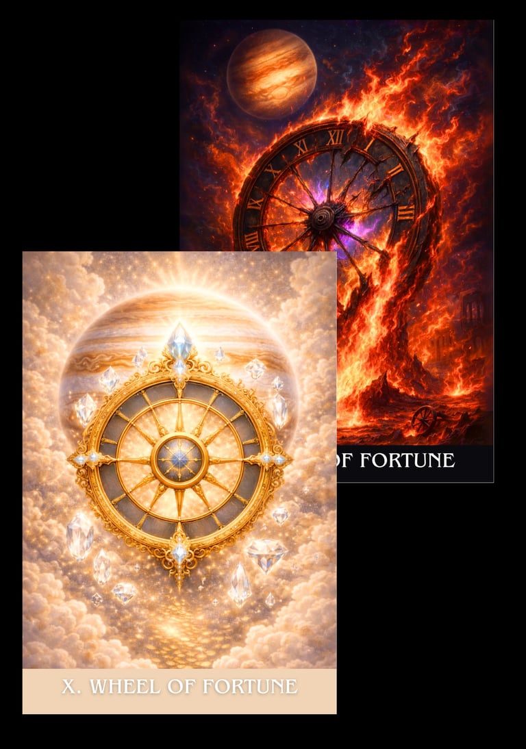 the wheel of fortune tarot card archetype subconscious tarot light and shadow deck 