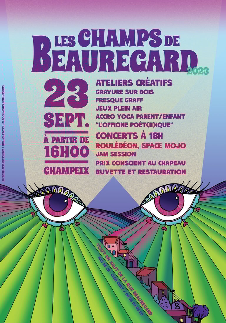 Affiche Les Champs de Beauregard 2023