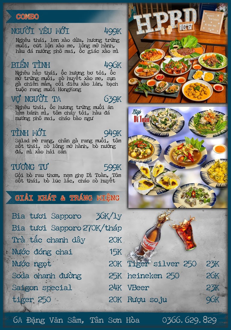 Thực đơn Bếp Dì Toàn - Top 1 nhà hàng ngon gần sân bay