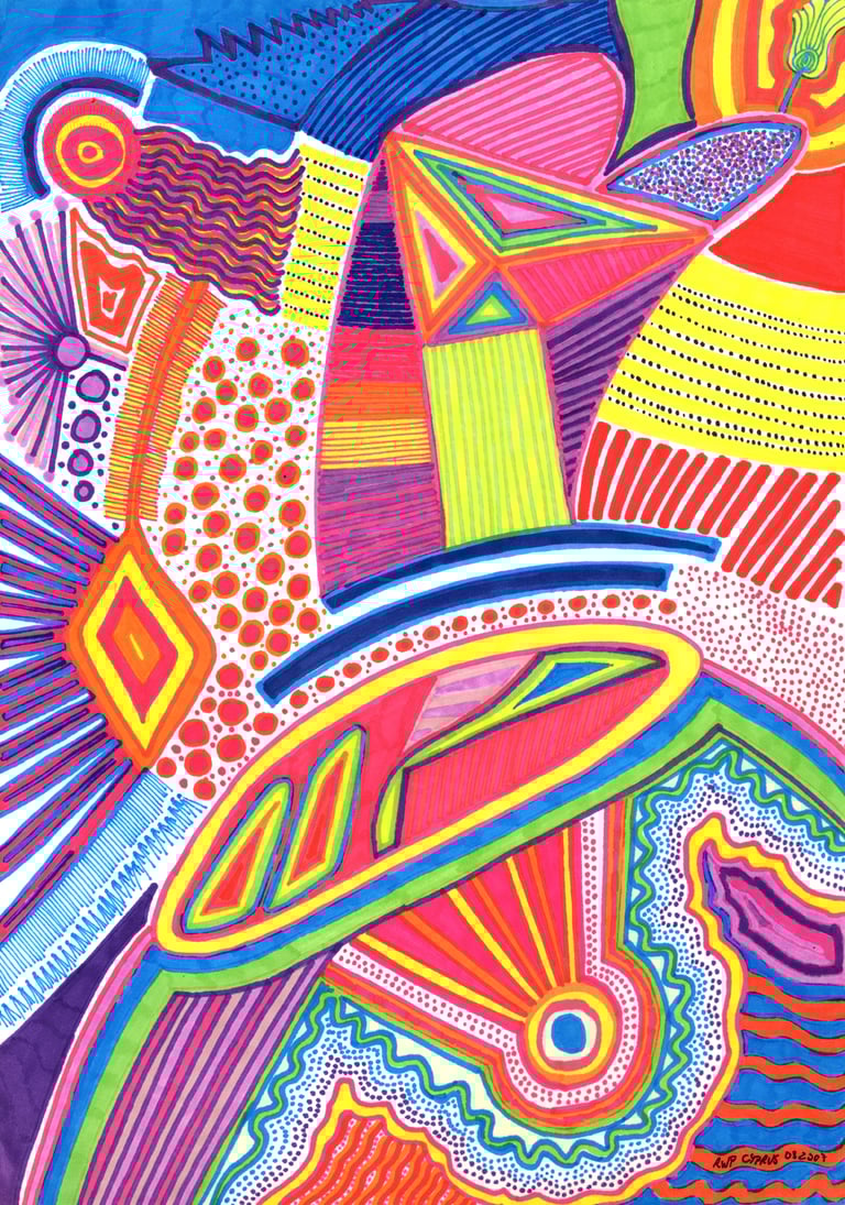 "RADIATIONS X" artwork by ELKOLOR aka Raphael Pathe