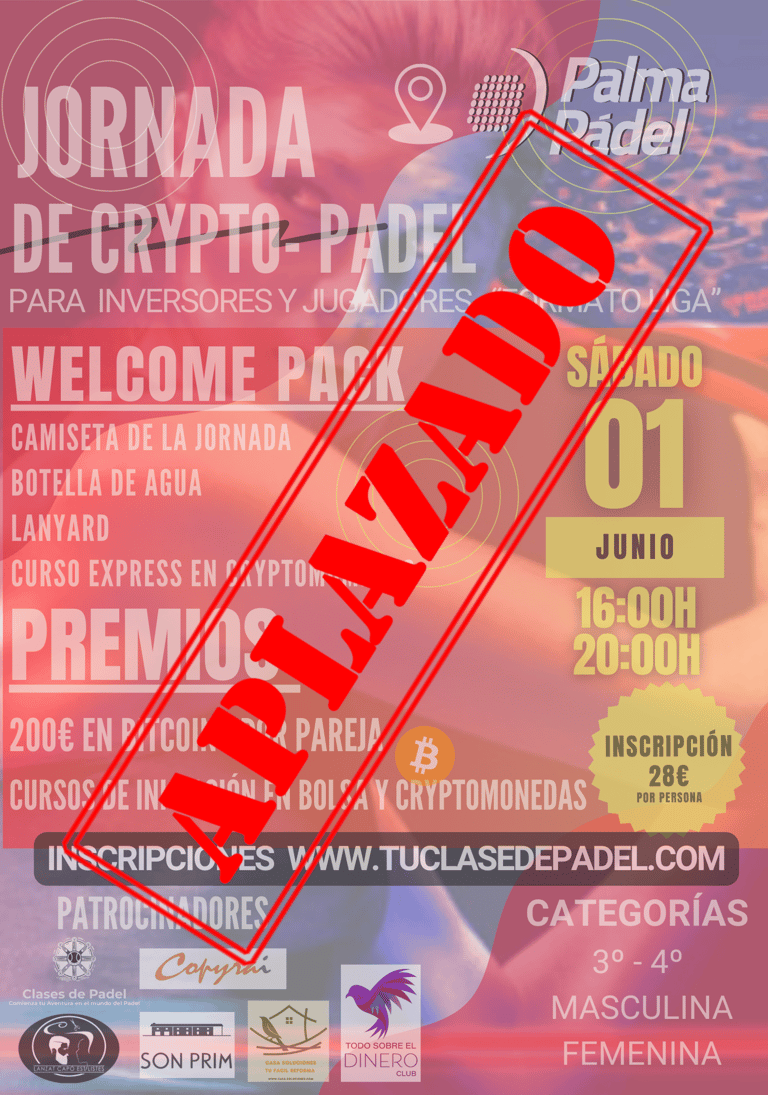 poster de jornada de cryptopadel