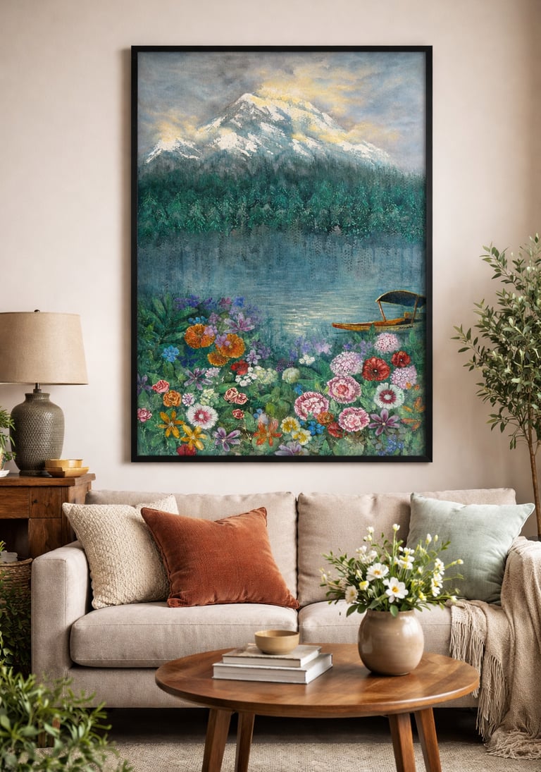 Original contemporary painting for home in Bangalore