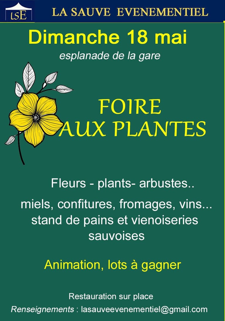 foire aux plantes La Sauve 2025